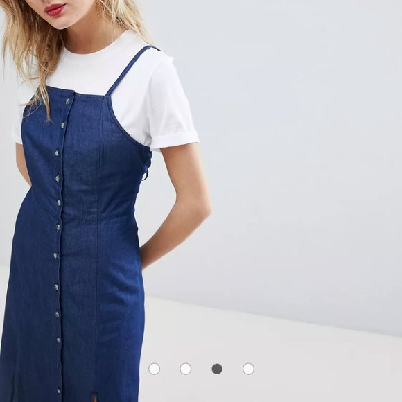 Warehouse midi pinafore dress - Picture 4 of 7